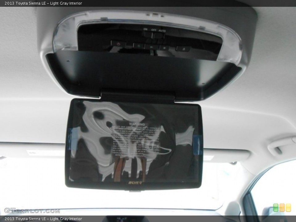Light Gray Interior Entertainment System for the 2013 Toyota Sienna LE #77526002