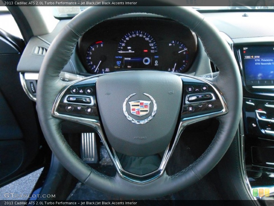 Jet Black/Jet Black Accents Interior Steering Wheel for the 2013 Cadillac ATS 2.0L Turbo Performance #77526248