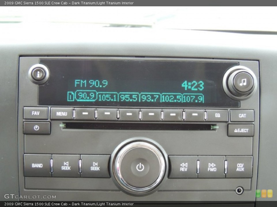 Dark Titanium/Light Titanium Interior Audio System for the 2009 GMC Sierra 1500 SLE Crew Cab #77526620