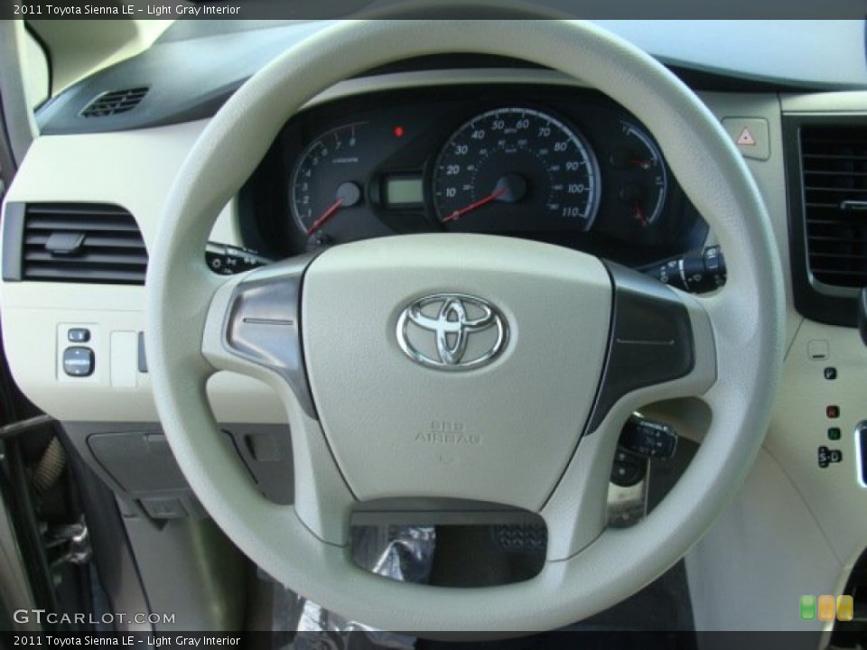 Light Gray Interior Steering Wheel for the 2011 Toyota Sienna LE #77526677