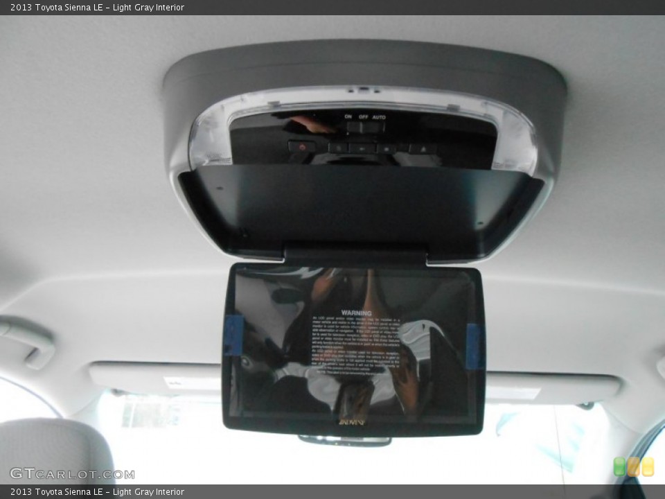 Light Gray Interior Entertainment System for the 2013 Toyota Sienna LE #77526902