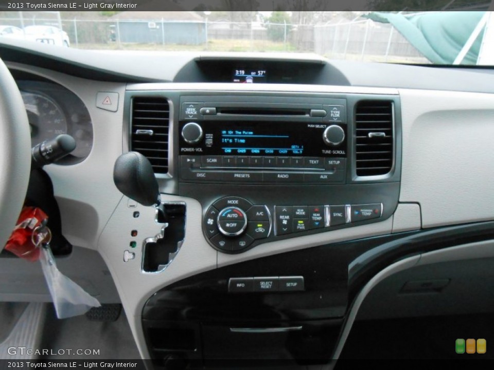 Light Gray Interior Controls for the 2013 Toyota Sienna LE #77526932