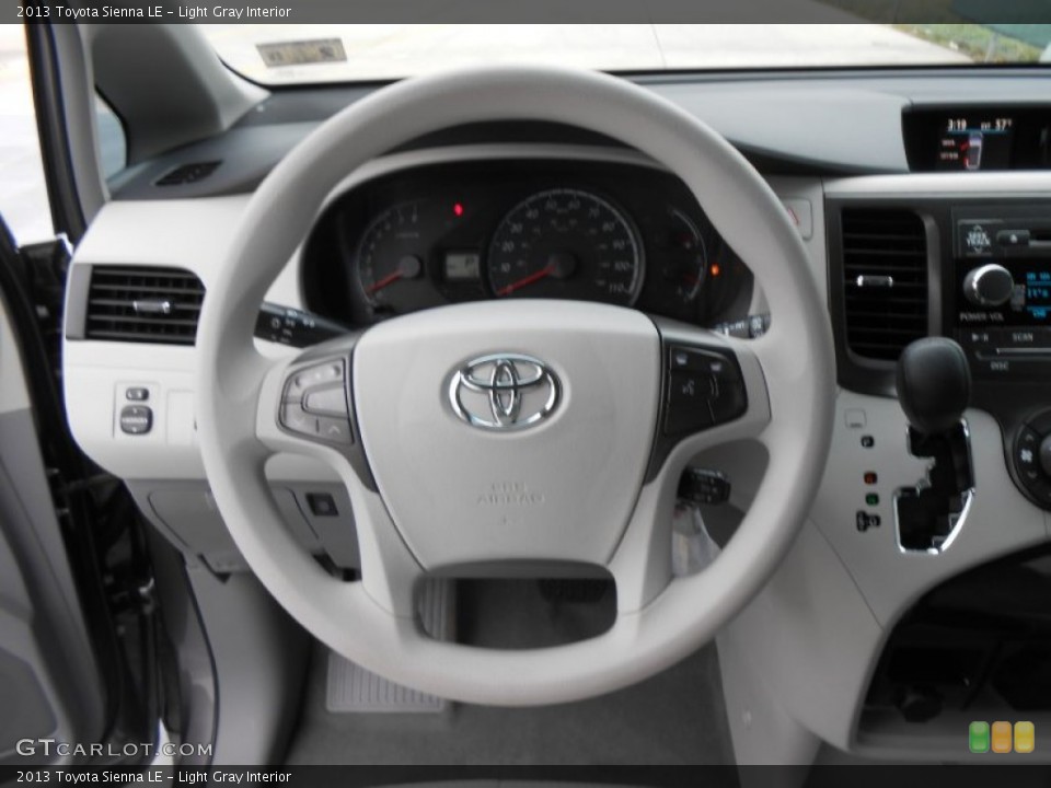 Light Gray Interior Steering Wheel for the 2013 Toyota Sienna LE #77527091