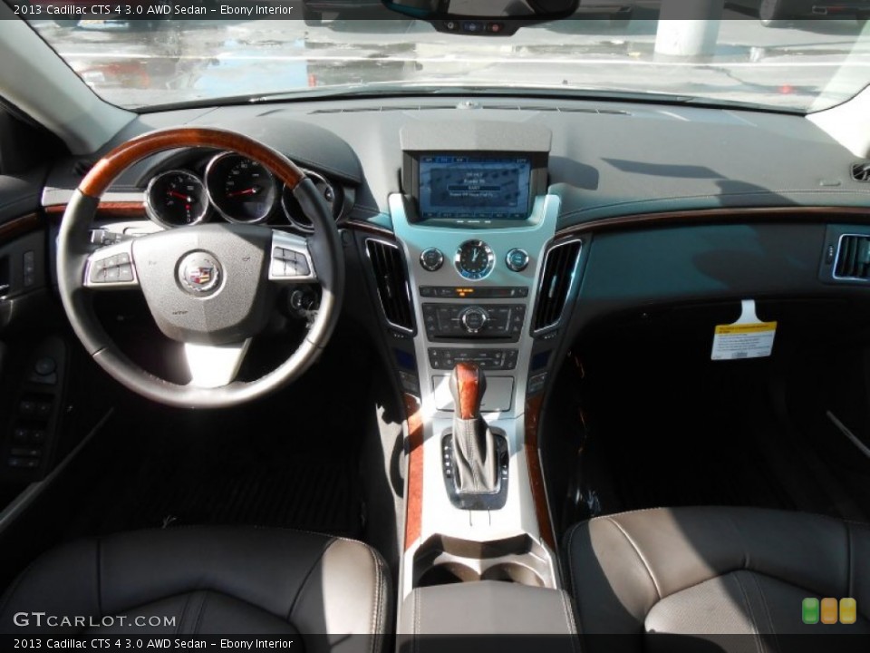 Ebony Interior Dashboard for the 2013 Cadillac CTS 4 3.0 AWD Sedan #77527421