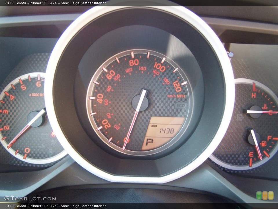 Sand Beige Leather Interior Gauges for the 2012 Toyota 4Runner SR5 4x4 #77527579