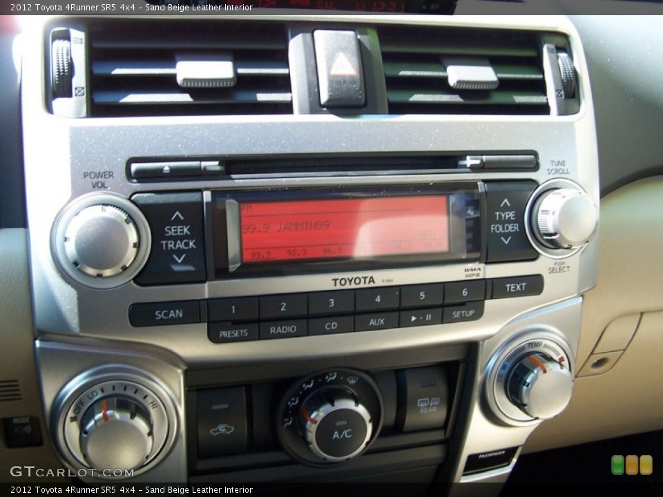 Sand Beige Leather Interior Controls for the 2012 Toyota 4Runner SR5 4x4 #77527601