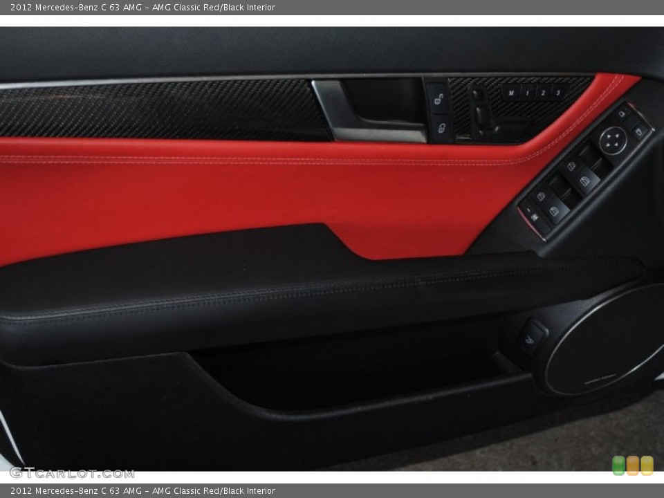 AMG Classic Red/Black Interior Door Panel for the 2012 Mercedes-Benz C 63 AMG #77529092