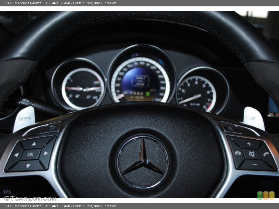 AMG Classic Red/Black Interior Controls for the 2012 Mercedes-Benz C 63 AMG #77529581