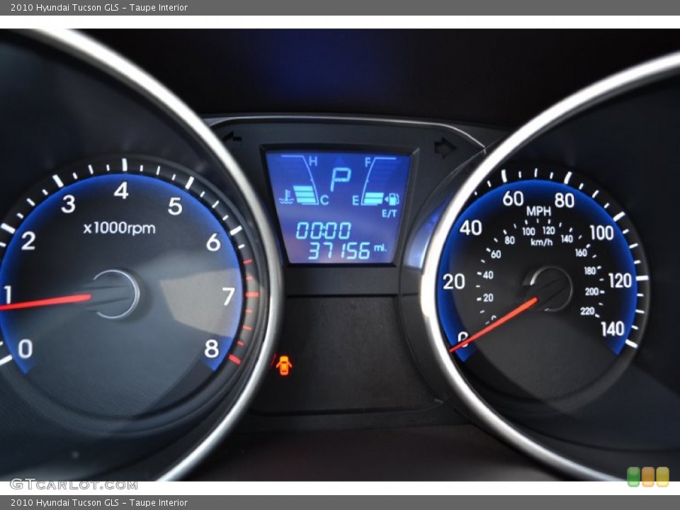 Taupe Interior Gauges for the 2010 Hyundai Tucson GLS #77530359