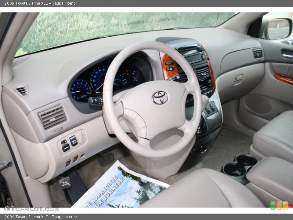 Taupe Interior Photo for the 2009 Toyota Sienna XLE #77530508