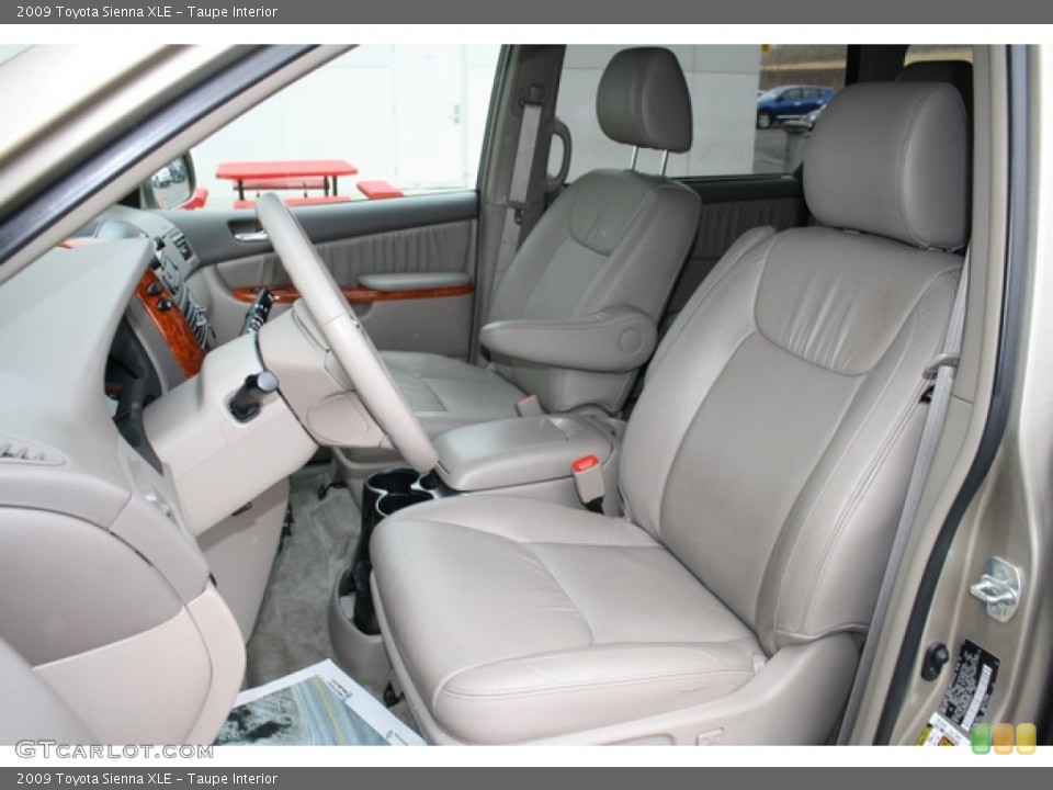 Taupe Interior Front Seat for the 2009 Toyota Sienna XLE #77530562