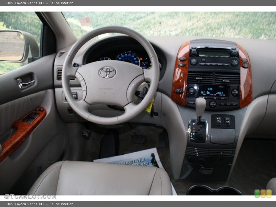 Taupe Interior Dashboard for the 2009 Toyota Sienna XLE #77530580