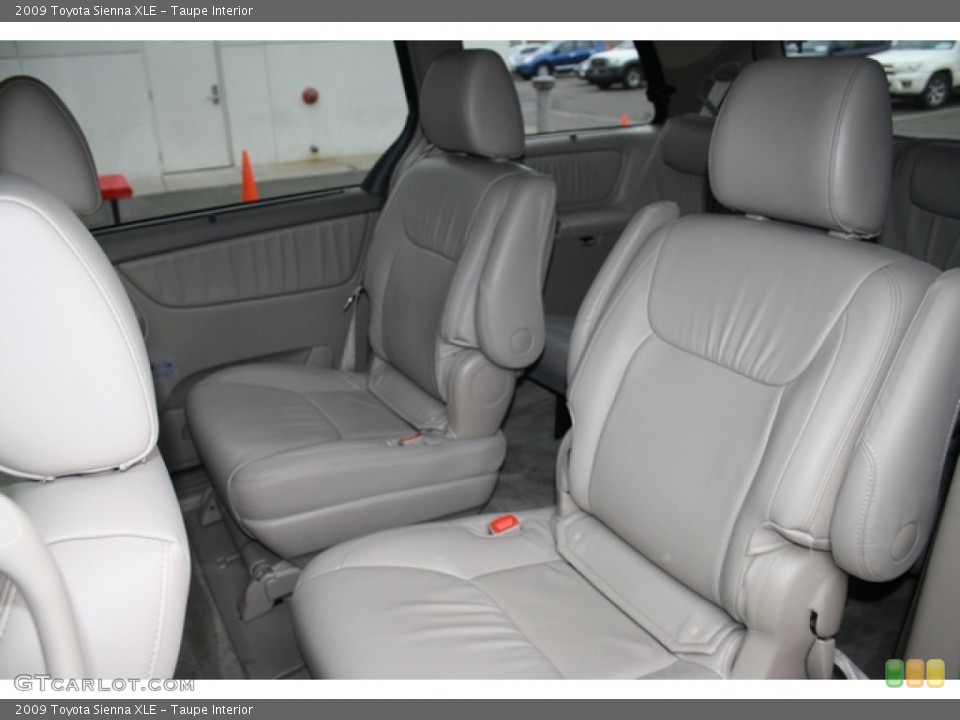 Taupe Interior Rear Seat for the 2009 Toyota Sienna XLE #77530751