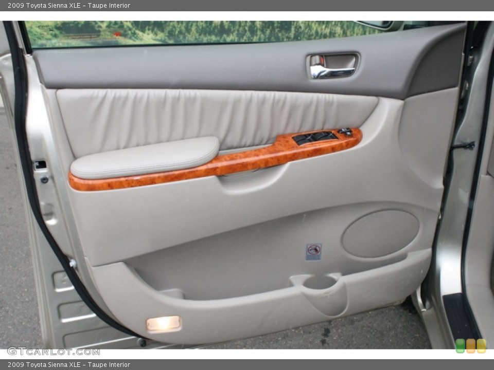 Taupe Interior Door Panel for the 2009 Toyota Sienna XLE #77530814