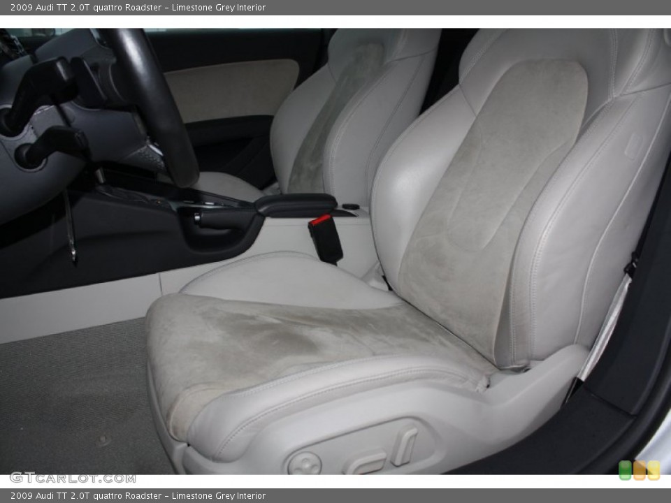 Limestone Grey Interior Front Seat for the 2009 Audi TT 2.0T quattro Roadster #77531591