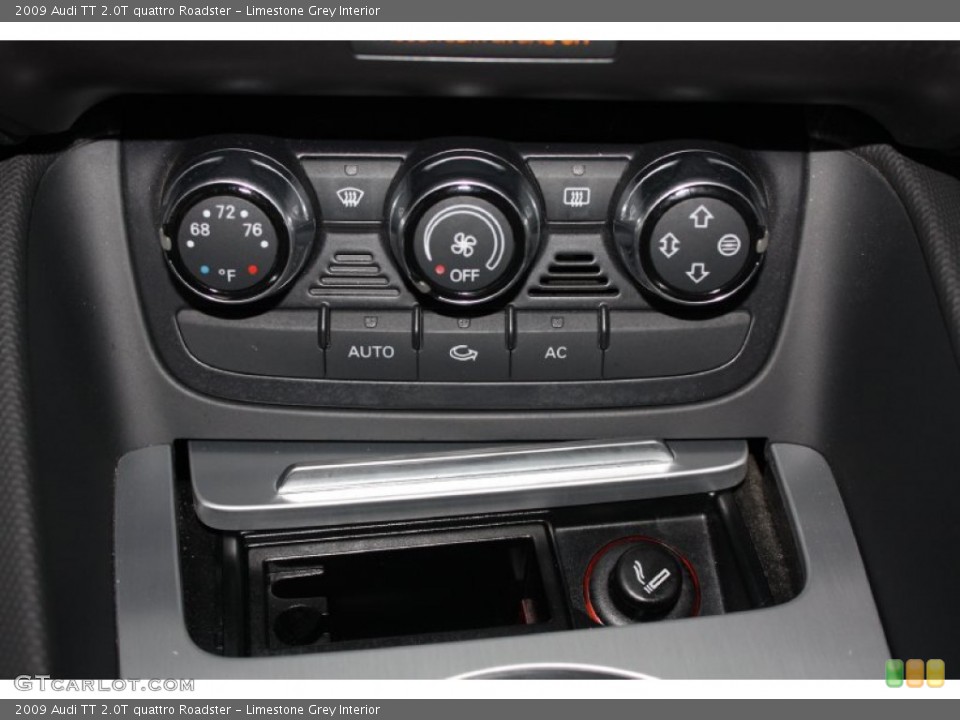 Limestone Grey Interior Controls for the 2009 Audi TT 2.0T quattro Roadster #77531720