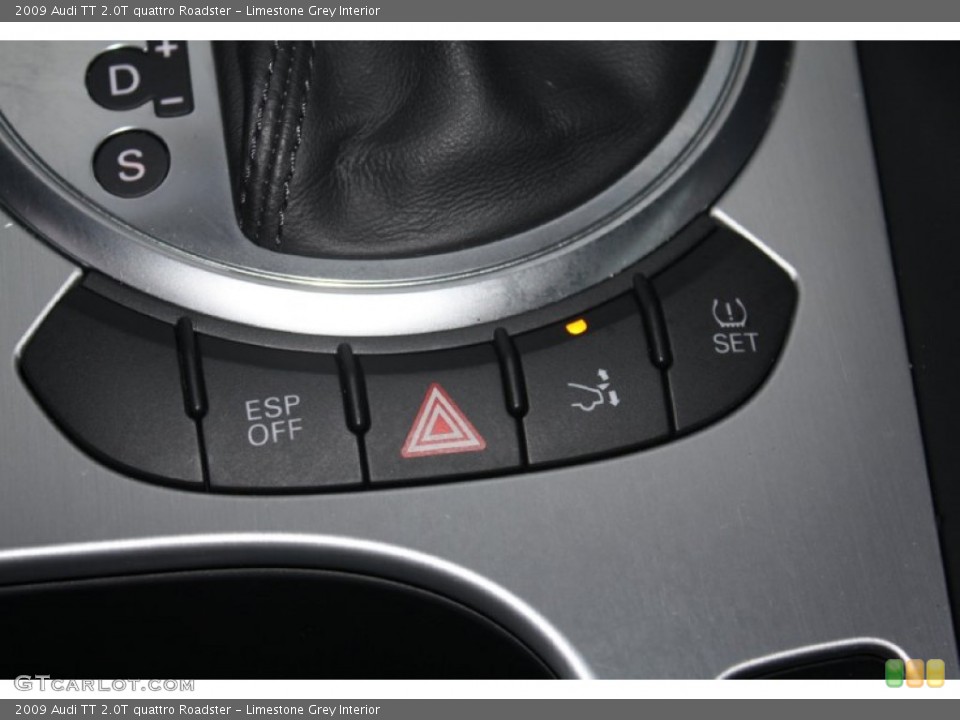 Limestone Grey Interior Controls for the 2009 Audi TT 2.0T quattro Roadster #77531738