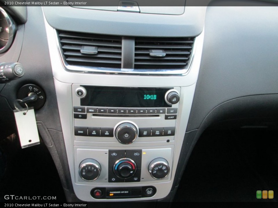 Ebony Interior Controls for the 2010 Chevrolet Malibu LT Sedan #77532089