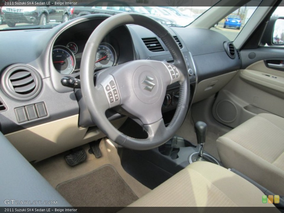 Beige Interior Photo for the 2011 Suzuki SX4 Sedan LE #77532479