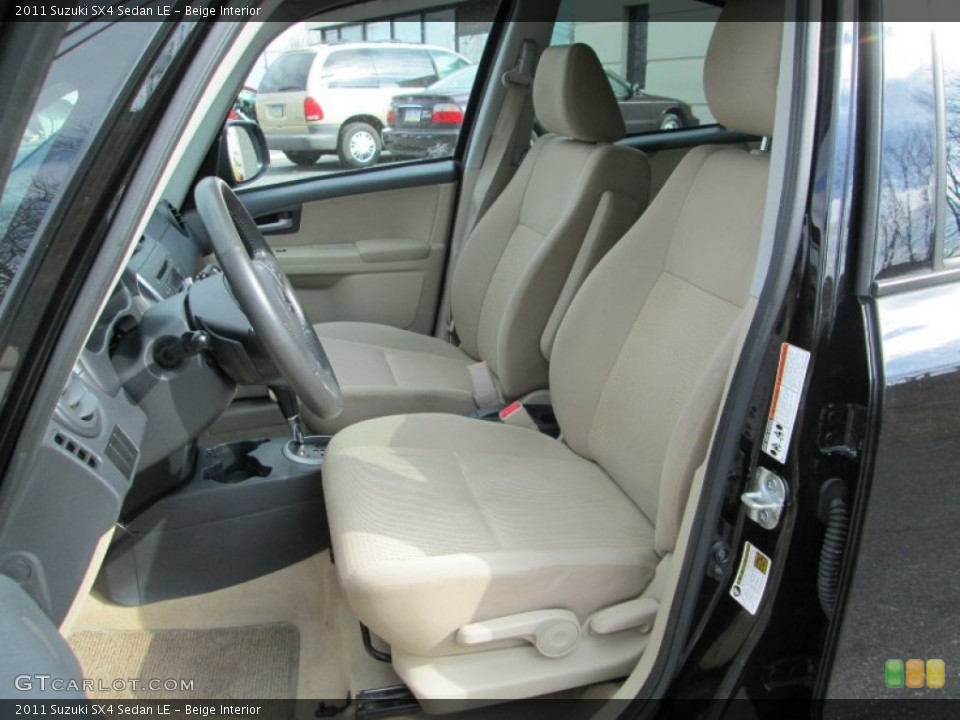 Beige Interior Front Seat for the 2011 Suzuki SX4 Sedan LE #77532536