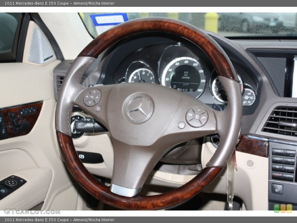 Almond/Mocha Interior Steering Wheel for the 2011 Mercedes-Benz E 350 Coupe #77533343