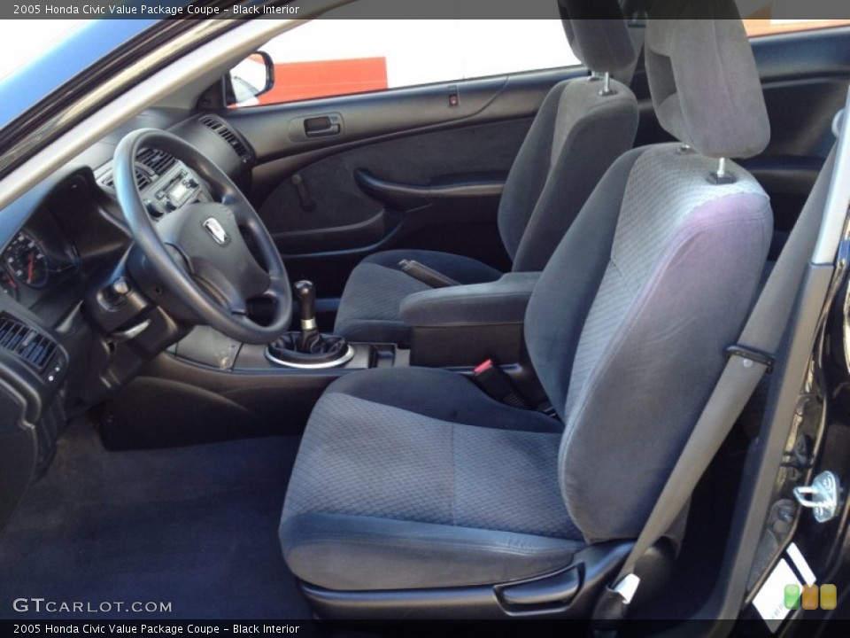 Black Interior Photo for the 2005 Honda Civic Value Package Coupe #77533715