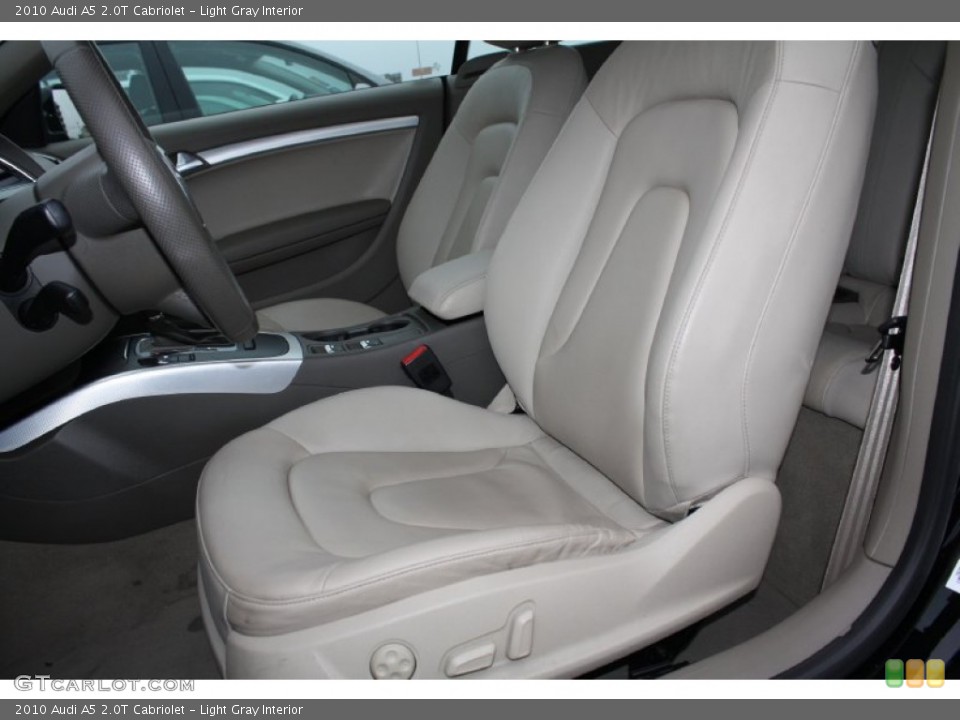 Light Gray Interior Front Seat for the 2010 Audi A5 2.0T Cabriolet #77533778