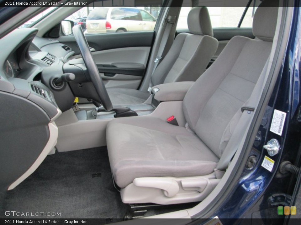 Gray Interior Front Seat for the 2011 Honda Accord LX Sedan #77533796