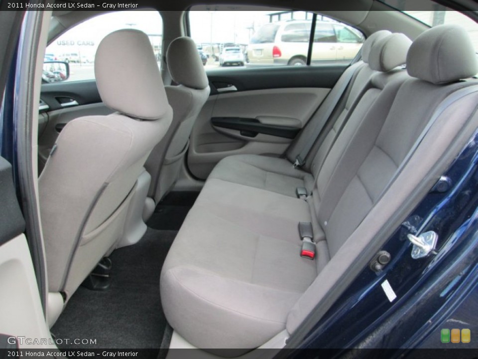 Gray Interior Rear Seat for the 2011 Honda Accord LX Sedan #77533922
