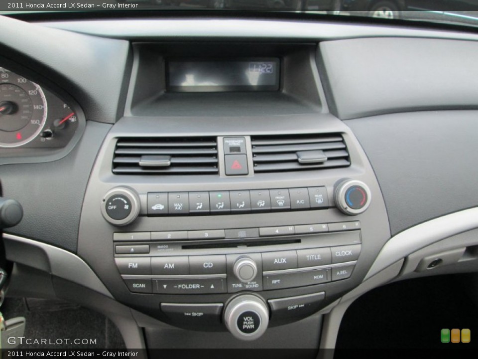 Gray Interior Controls for the 2011 Honda Accord LX Sedan #77534015