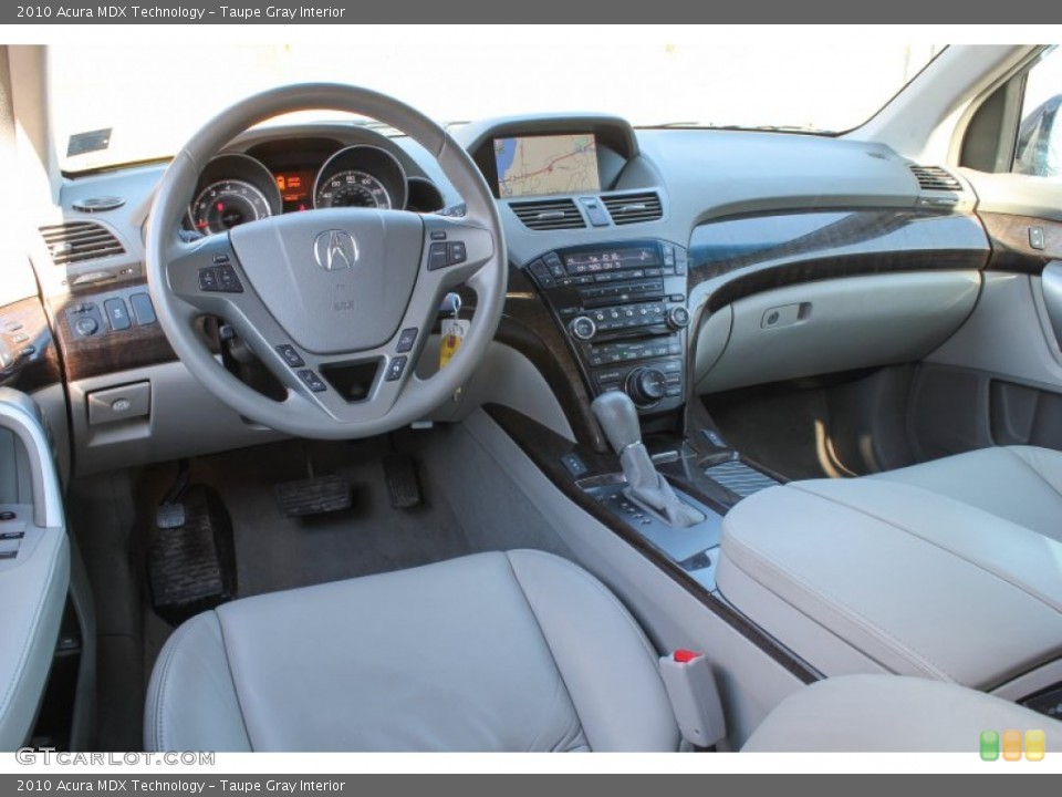 Taupe Gray Interior Prime Interior for the 2010 Acura MDX Technology #77536400