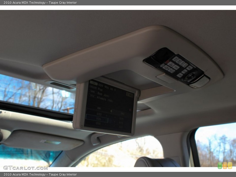 Taupe Gray Interior Entertainment System for the 2010 Acura MDX Technology #77536460