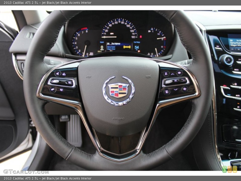Jet Black/Jet Black Accents Interior Steering Wheel for the 2013 Cadillac ATS 2.5L #77536534