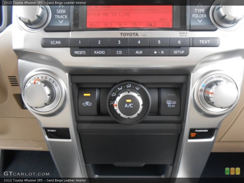 Sand Beige Leather Interior Controls for the 2013 Toyota 4Runner SR5 #77536586