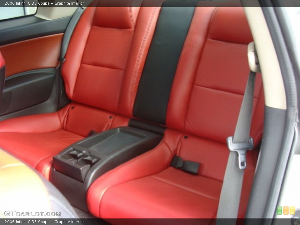 Graphite Interior Rear Seat for the 2006 Infiniti G 35 Coupe #77536643