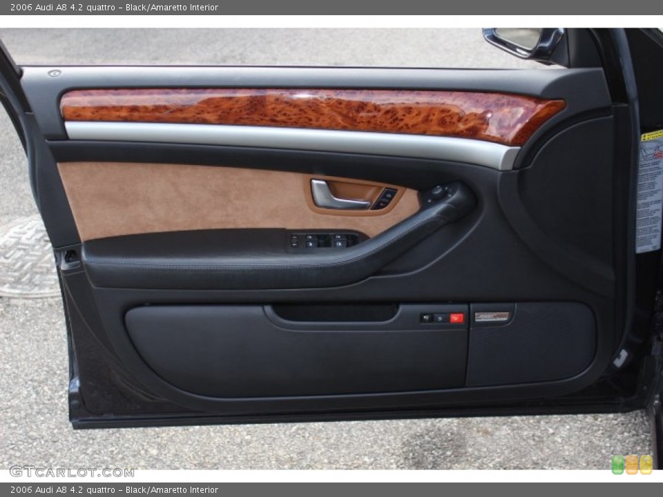 Black/Amaretto Interior Door Panel for the 2006 Audi A8 4.2 quattro #77537173