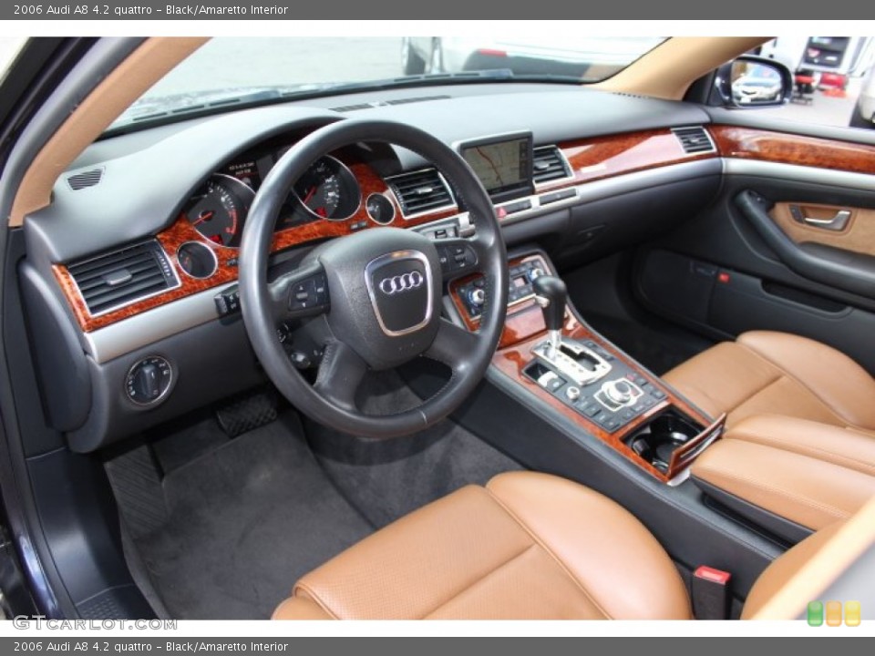 Black/Amaretto Interior Prime Interior for the 2006 Audi A8 4.2 quattro #77537202