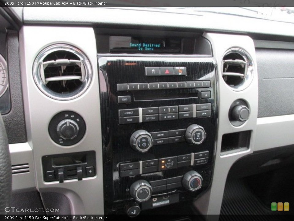 Black/Black Interior Controls for the 2009 Ford F150 FX4 SuperCab 4x4 #77537294