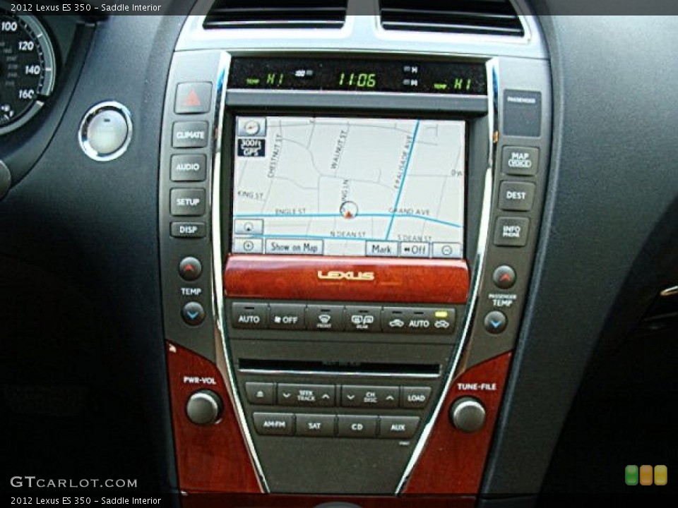 Saddle Interior Controls for the 2012 Lexus ES 350 #77537960