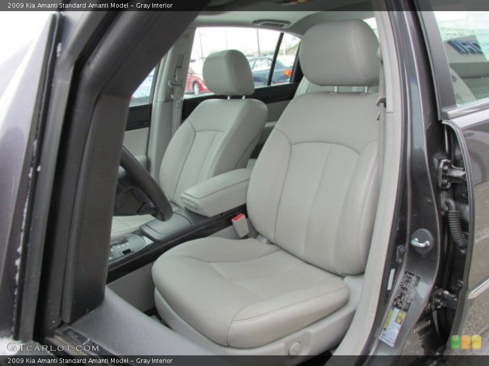 Gray Interior Front Seat for the 2009 Kia Amanti  #77539280