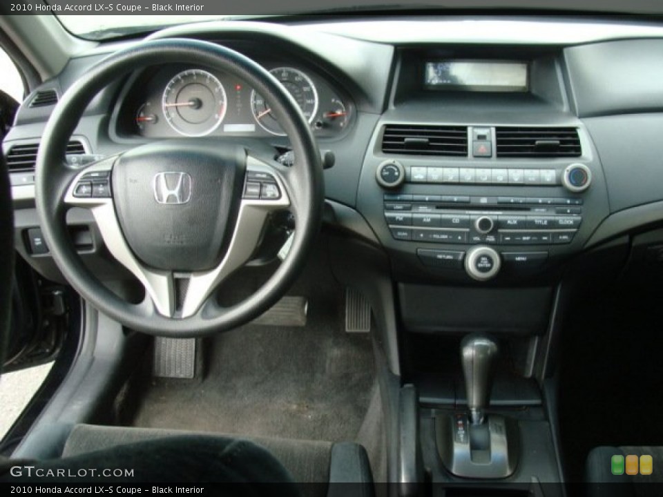 Black Interior Dashboard for the 2010 Honda Accord LX-S Coupe #77540131