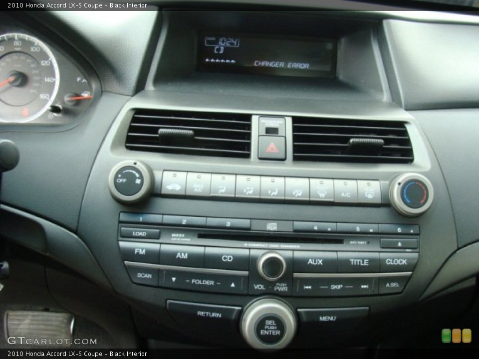 Black Interior Controls for the 2010 Honda Accord LX-S Coupe #77540195