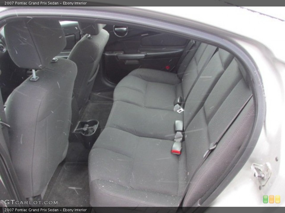 Ebony Interior Rear Seat for the 2007 Pontiac Grand Prix Sedan #77541212