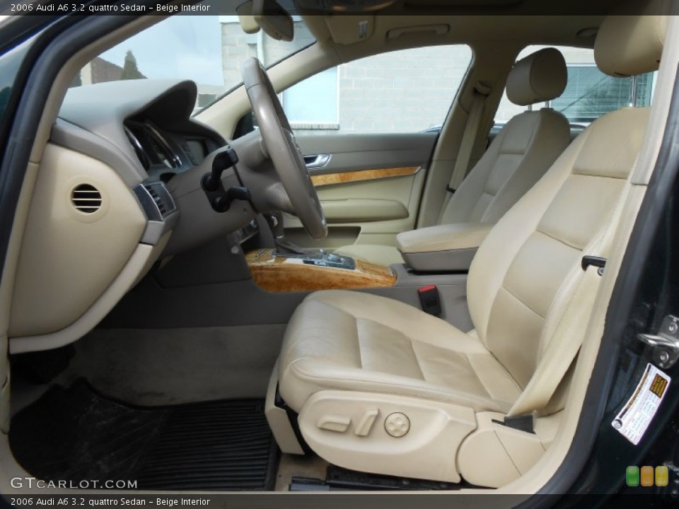 Beige Interior Front Seat for the 2006 Audi A6 3.2 quattro Sedan #77542489