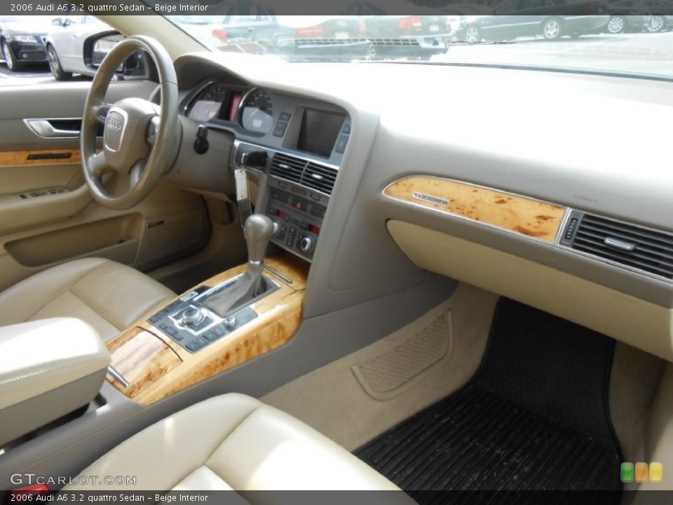 Beige Interior Dashboard for the 2006 Audi A6 3.2 quattro Sedan #77542547