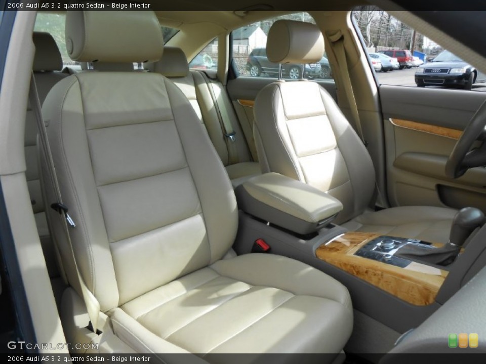 Beige Interior Front Seat for the 2006 Audi A6 3.2 quattro Sedan #77542587