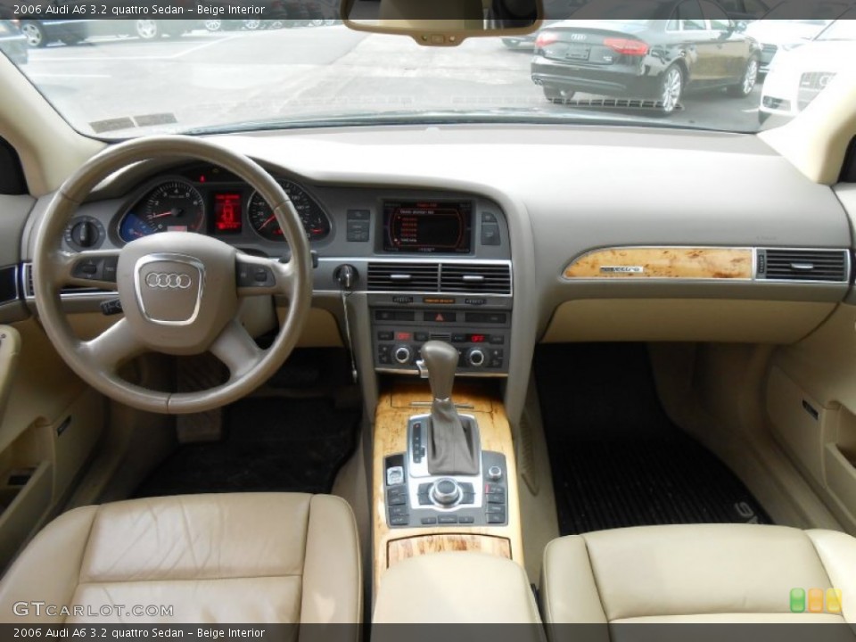 Beige Interior Dashboard for the 2006 Audi A6 3.2 quattro Sedan #77542655