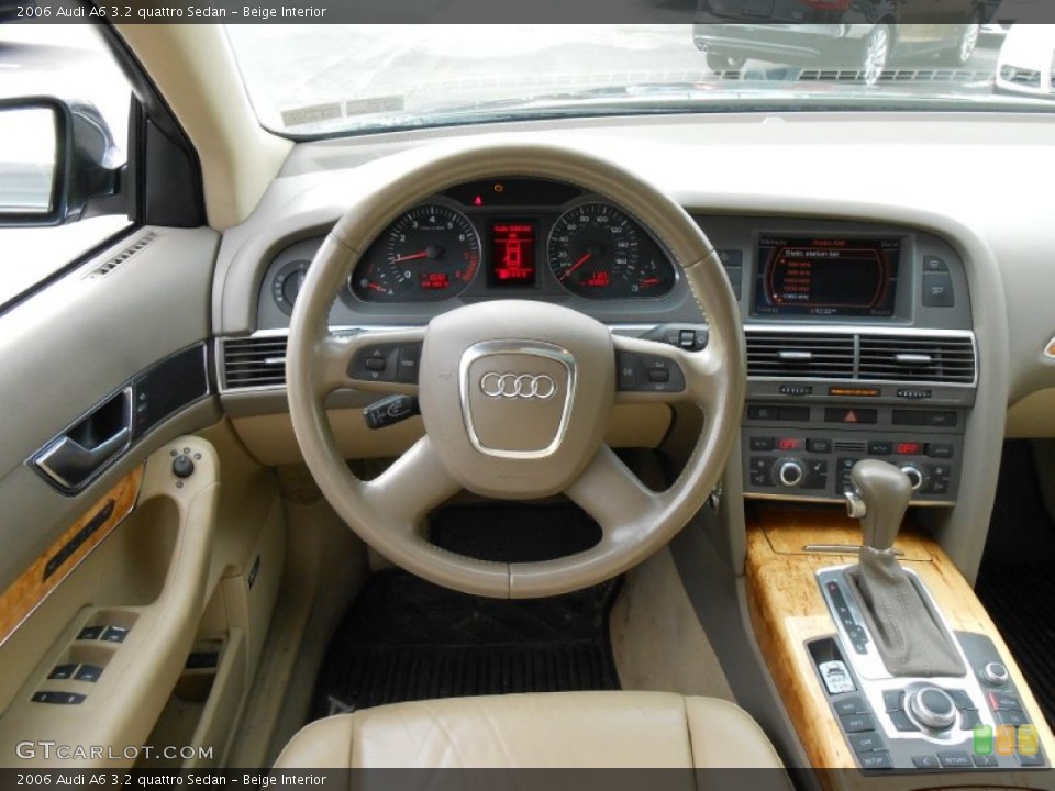 Beige Interior Dashboard for the 2006 Audi A6 3.2 quattro Sedan #77542676