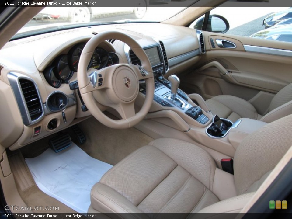 Luxor Beige Interior Prime Interior for the 2011 Porsche Cayenne Turbo #77543723