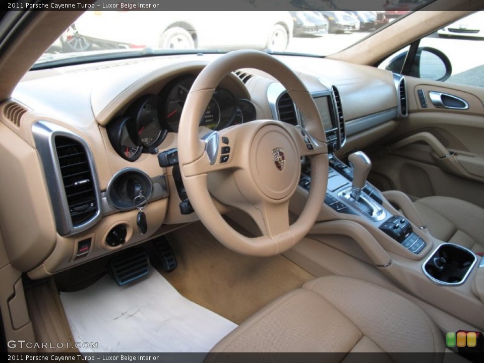 Luxor Beige Interior Prime Interior for the 2011 Porsche Cayenne Turbo #77543954